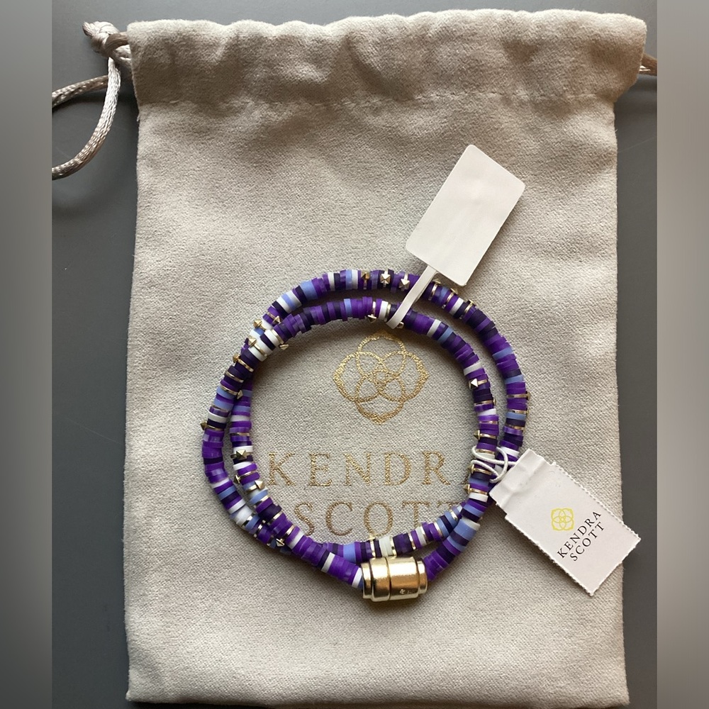 NEW Kendra Scott Reece Wrap Bracelet in Purple NWT
